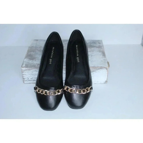 Madden Girl Jordyn Black Faux Leather Slide On Embellished Women's Shoe size 6 - Picture 3 of 12